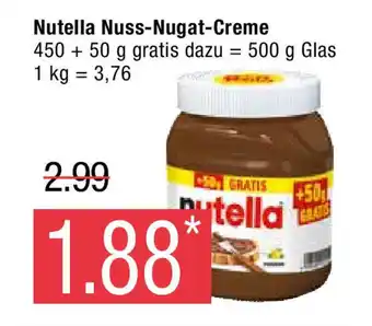 Marktkauf Nutella 500g Angebot