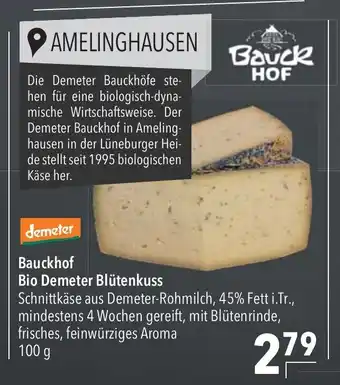 CITTI Markt Demeter Bauckhof Bio Blutenkuss 100g Angebot