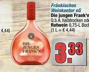 alldrink Fränkisches Weinkontor Eg Die Jungen Frank'n Oder Rotwein Angebot