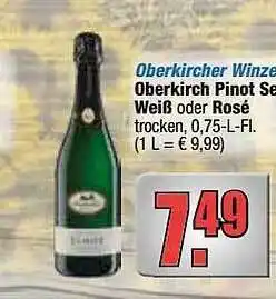 alldrink Oberkircher Winzer Oberkirch Pinot Sekt Weiß Oder Rosé Angebot