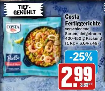 Hit Costa Fertiggerichte 400-450 g Packung Angebot