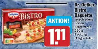 Hit Dr. Oetker Bistro Baguette 250 g Packung Angebot