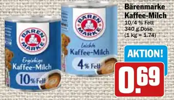 Hit Bärenmarke Kaffee Milch 340 g Dose Angebot