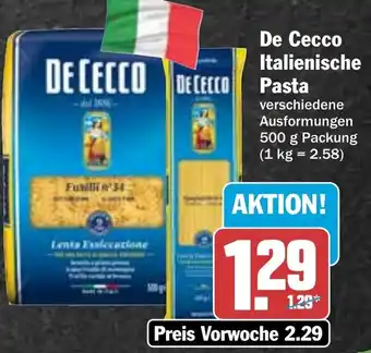 Hit De Cecco Italienische Pasta 500 g Packung Angebot