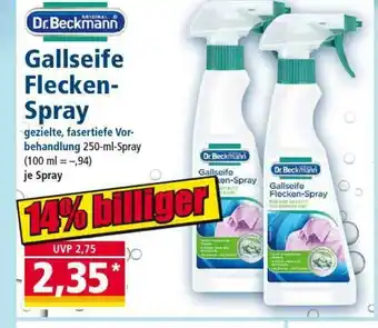 Norma Dr Beckmann Gallseife Flecken-Spray 250ml Angebot