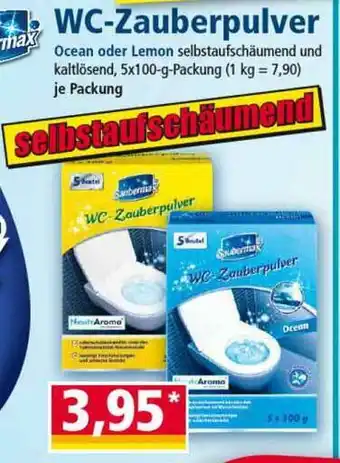 Norma Saubermax Wc Zauberpulver 5x100g Angebot