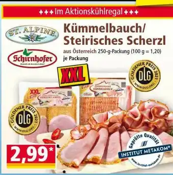 Norma St Alpine Schirnhofer Kümmelbauch Oder Steirisches Scherzl 250g Angebot