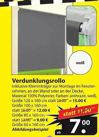 Famila Nord Ost Verdunklungsrollo Angebot