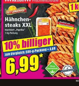 Norma Gut Langenhof Hähnchensteaks XXL 1kg Angebot