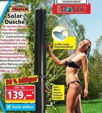 Norma Mauk Solar Dusche Angebot