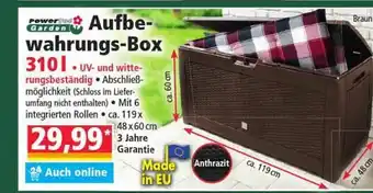 Norma Powertec Garden Aufbewahrungs Box 310 L Angebot