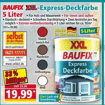 Norma Baufix Xxl Express Deckfarbe 5 Liter Angebot