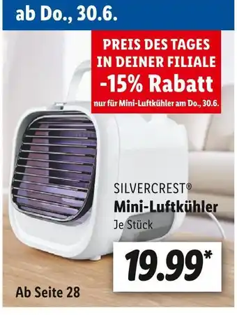 Lidl Silvercrest mini-luftkühler Angebot