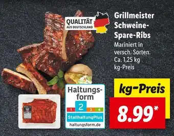 Lidl Grillmeister schweine-spare-ribs Angebot