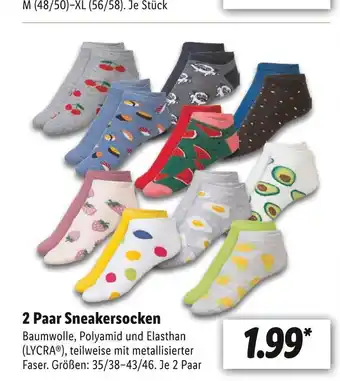Lidl 2 paar sneakersocken Angebot