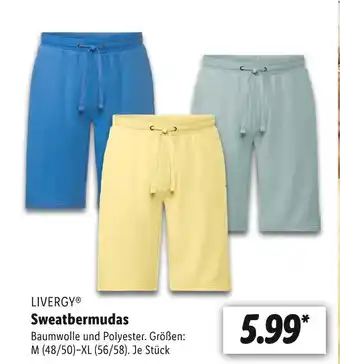 Lidl Livergy sweatbermudas Angebot