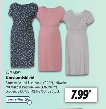 Lidl Esmara umstandskleid Angebot