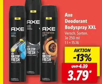 Lidl Axe deodorant bodyspray xxl Angebot