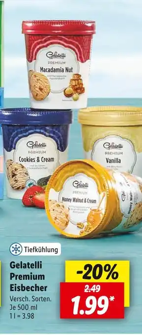 Lidl Gelatelli premium eisbecher Angebot