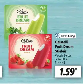 Lidl Gelatelli fruit dream stieleis Angebot