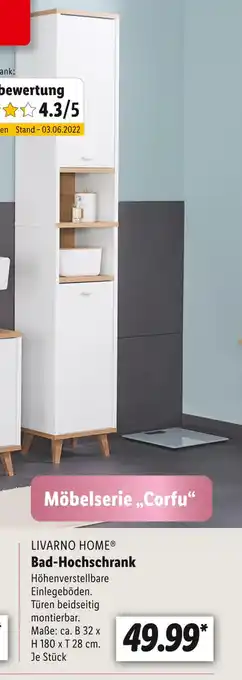 Lidl Livarno home bad-hochschrank Angebot