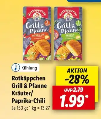 Lidl Rotkäppchen grill & pfanne kräuter/ paprika-chili Angebot