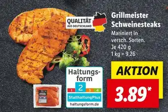 Lidl Grillmeister schweinesteaks Angebot