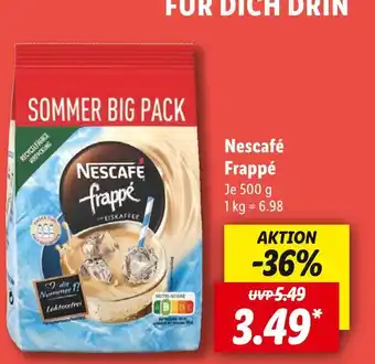 Lidl Nescafé frappé kaffee Angebot