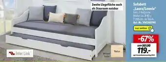 Lidl Inter link sofabett „laura/leonie“ Angebot