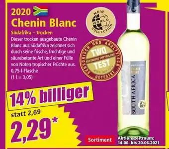 Norma 2020 Chemin Blanc Südafrika - Trocken 0,75L Angebot