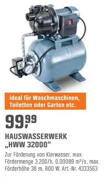 OBI Hauswasserwerk Angebot