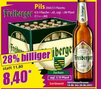 Norma Freiberger Pils 20x0,5L Angebot