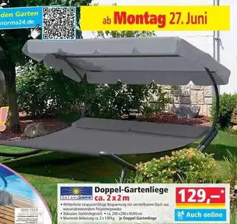 Norma Doippel-gartenliege Angebot