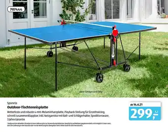 Aldi Süd Sponeta Outdoor Tischtennisplatte Angebot