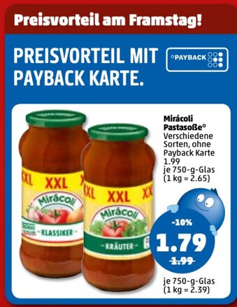 PENNY Mirácoli Pastasoße 750 g Angebot