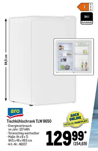 METRO aro Tischkuhlschrank | TLW 8650 Angebot