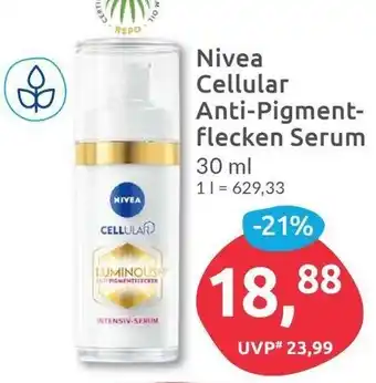 Budni Nivea Cellular Anti Pigmentflecken Serum 30 ml Angebot