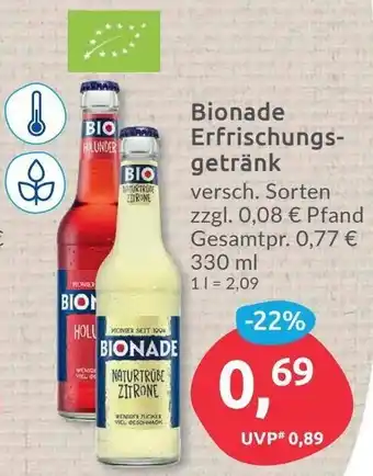 Budni Bionade Erfrischungsgetränk 330 ml Angebot