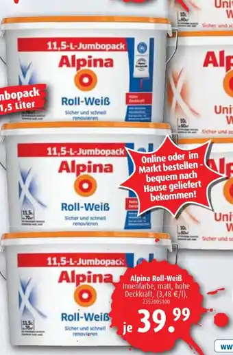 ROLLER Alpina Roll Weiß Angebot