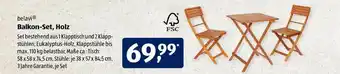 Aldi Süd Belavi Balkon-set, Holz Angebot