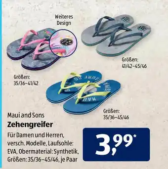 Aldi Süd Maui And Sons Zehengreifer Angebot