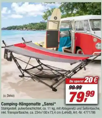 toom Baumarkt Camping-hängematte „sansi” Angebot