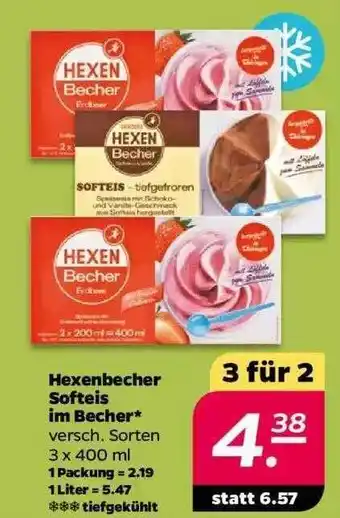 NETTO Hexenbecher Softeis Im Becher Angebot