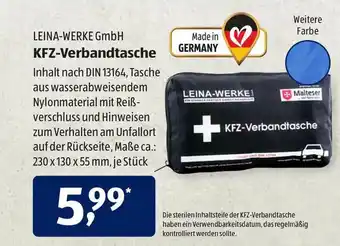 Aldi Süd Leina Werke Gmbh Kfz Verbandtasche Angebot