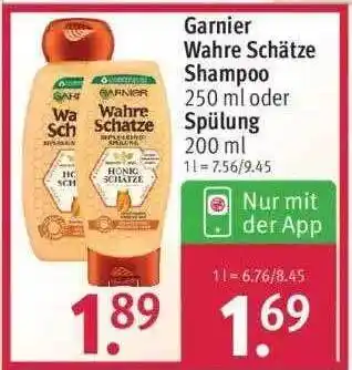 Rossmann Garinier Wahre Schätze Shampoo Angebot