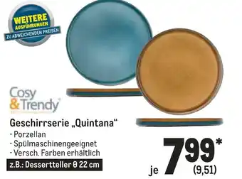 METRO Cosy & Trendy Geschirrserie ,,Quintana" Angebot