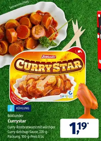 Aldi Süd Böklunder Currystar 220g Angebot