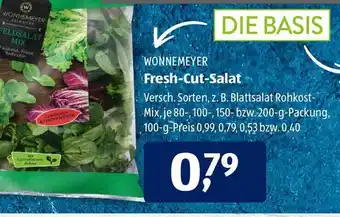 Aldi Süd Wonnemeyer Fresh Cut Salat 200g Angebot