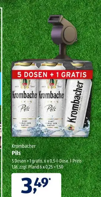 Aldi Süd Krombacher Pils 6x0,5L Angebot