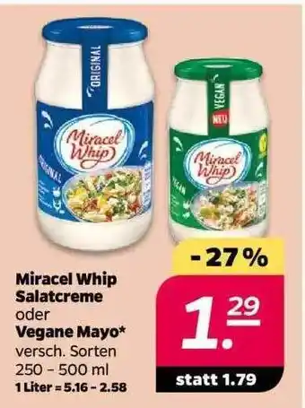 NETTO Miracel Whip Salatcreme Oder Vegane Mayo Angebot